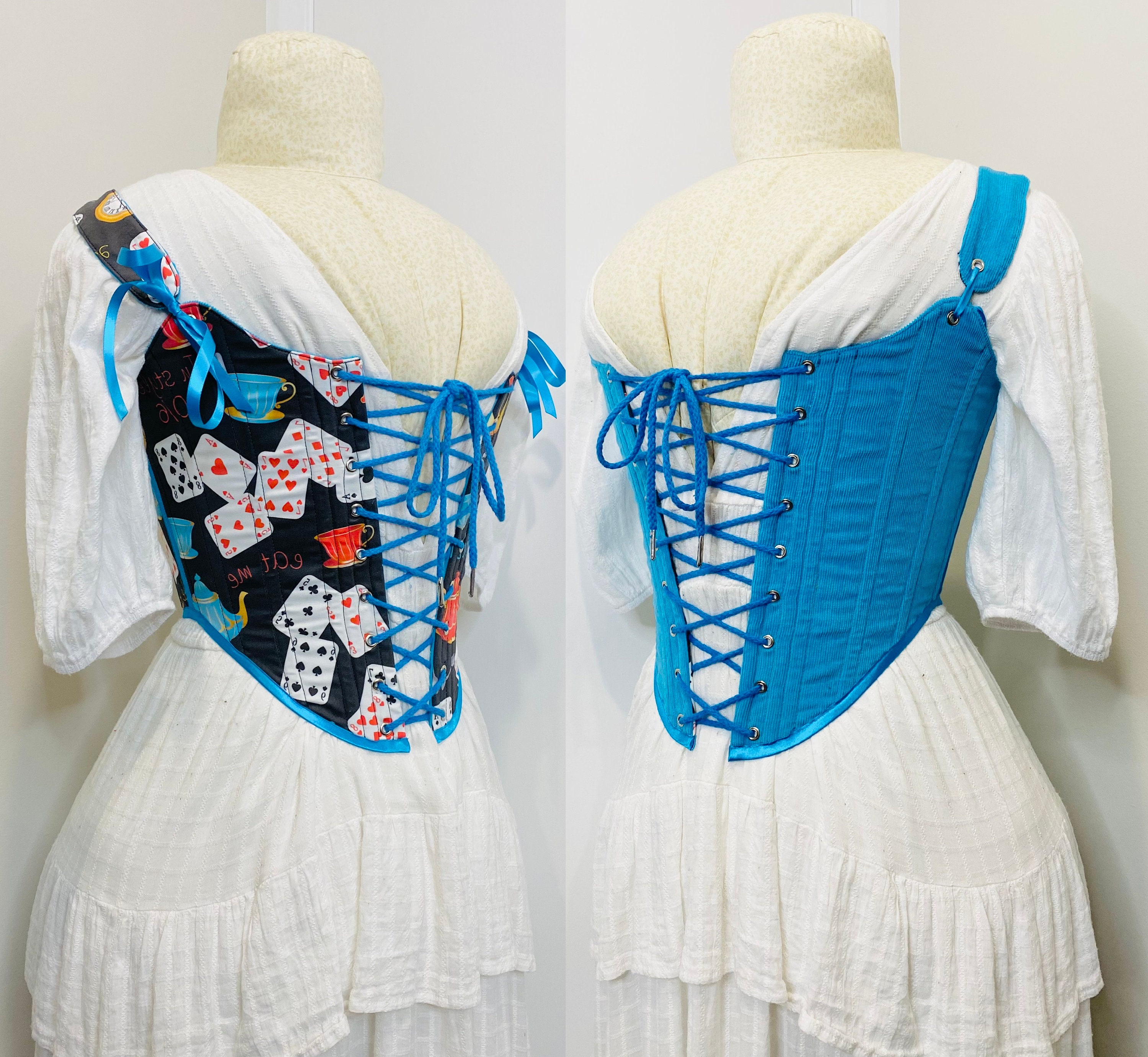 Alice in Wonderland Inspired Corset Costume, Steampunk, Victorian