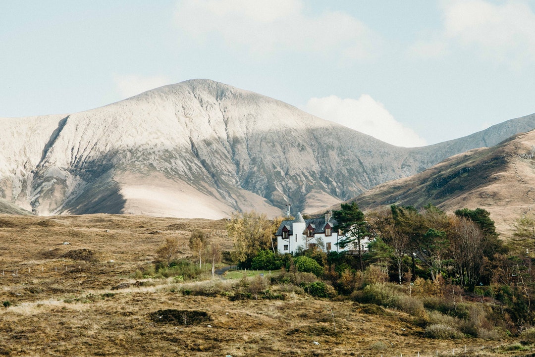 Scotland Photography Isle of Skye House Cottage Mountains Etsy