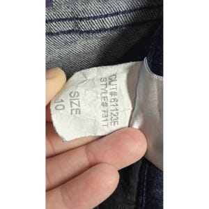 Vintage NYDJ Jeans Womens 10 Denim Straight Leg Dark Wash Y2K Made in USA image 10