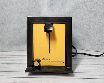 Vintage Toastmaster Astra Toaster Chrome Retro Kitchen Decor Made in USA