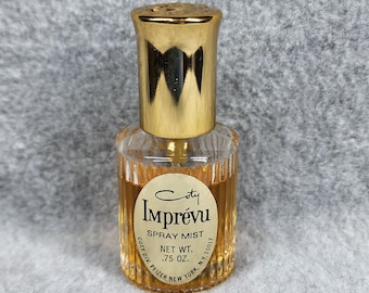 Vintage Coty Imprevu Spray Mist .75 Oz Travel Size Perfume Fragrance Bottle