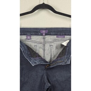Vintage NYDJ Jeans Womens 10 Denim Straight Leg Dark Wash Y2K Made in USA image 7