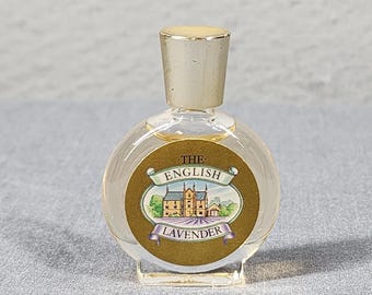 Vintage Norfolk English Lavender Perfume Linn Chilvers Mini Glass Collectible