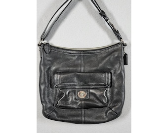 Vintage COACH Penelope City Bag 9714 Black Leather - Etsy