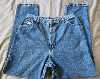 VINTAGE Wrangler Jeans Womens 18 Short High Rise Tapered Made in USA 90s