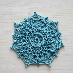 Aria Crochet Doily Pattern: Textured Tablecloth Tutorial (Digital PDF)