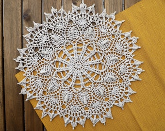 PDF Beverly doily crochet pattern designed by Olga Shalaeva gull808, textured doily, lace doily, vintage doily, rug pattern, quick and easy