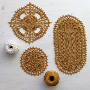 Crochet Doily Patterns: Vintage Lace Rug, Carpet, Dollhouse (PDF)