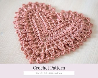 PDF Crochet heart pattern by Olga Shalaeva