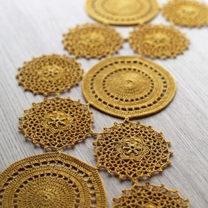 Anita Doily Crochet Pattern: Table Runner, Rug (PDF)