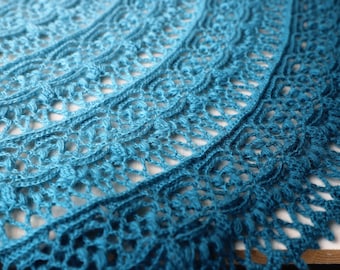 Katarzyna Shawl Crochet Pattern: Textured Fichu Shawlette (PDF)