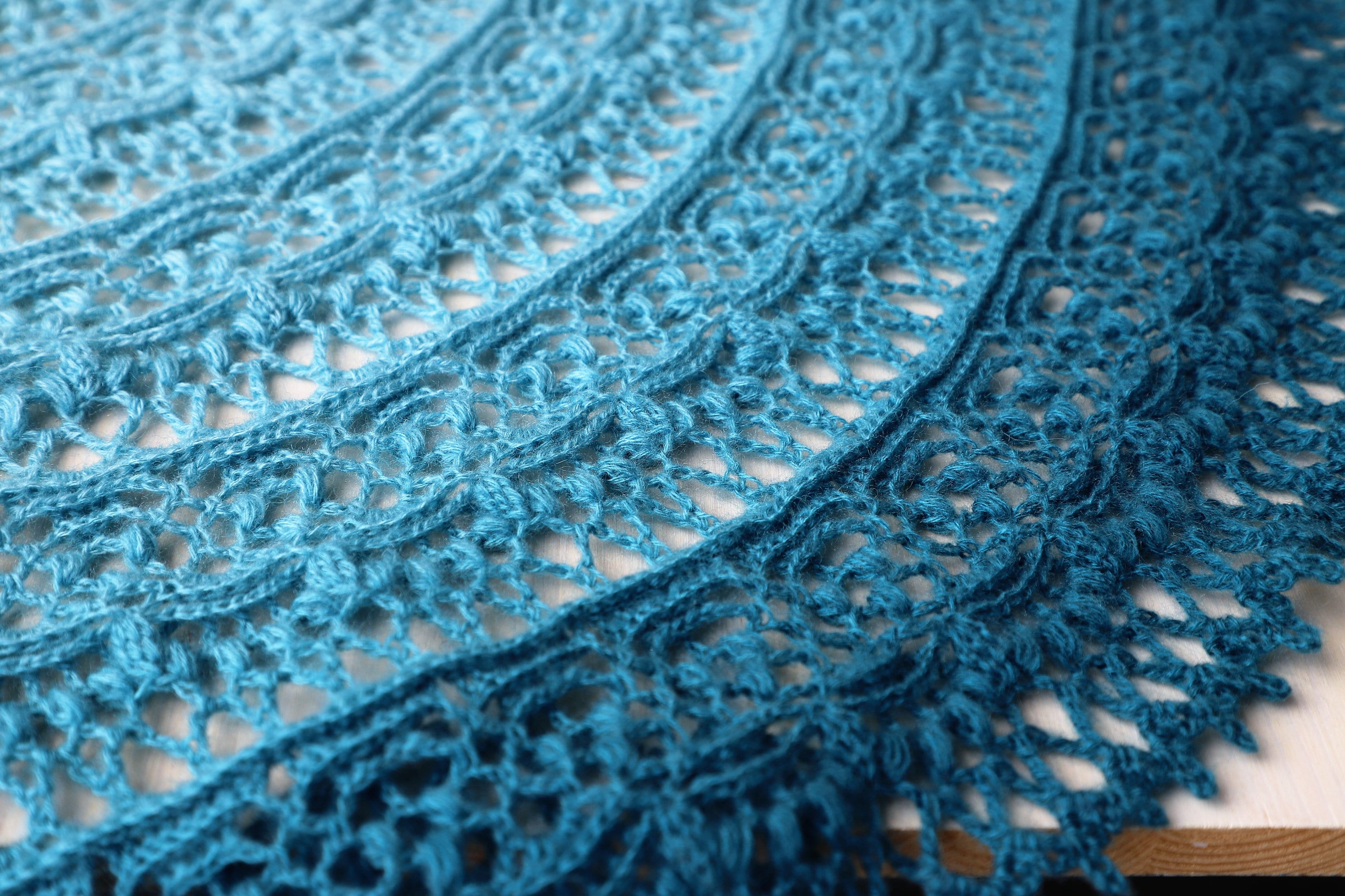 Katarzyna Shawl Crochet Pattern: Textured Fichu Shawlette (PDF)