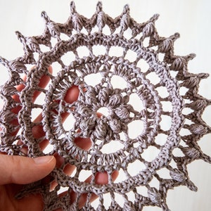 PDF Lucille doily crochet pattern