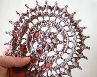 PDF Lucille doily crochet pattern