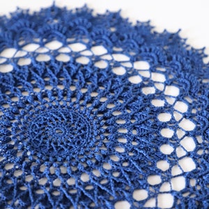 Agnes crochet doily designed by Zoya Matushenko, 36 cm, crochet decor, texture doily, 3d crochet, shabby, vintage, Christmas, gift, for her image 6