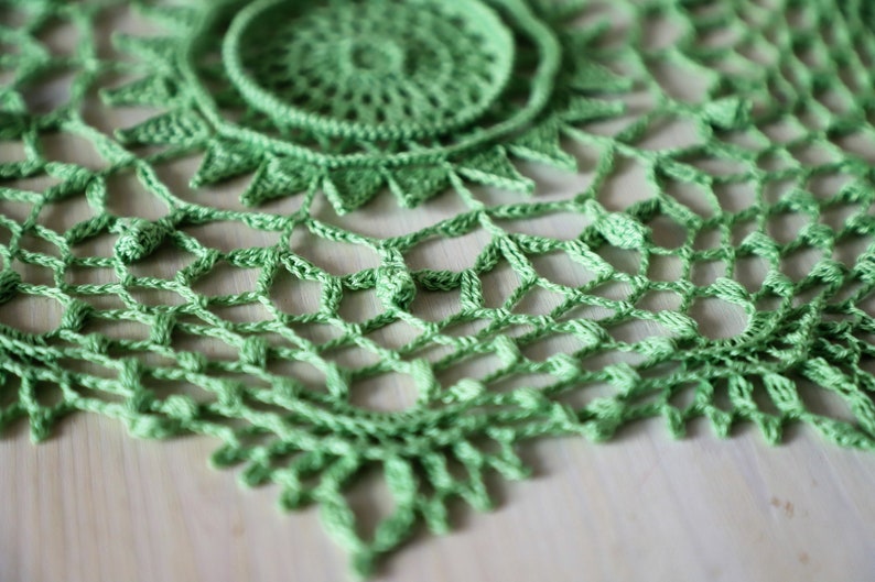 PDF Elaine Doily crochet pattern designed by Olga Shalaeva gull808 3d doilies textured decor shabby written tutorial boho hygge diy gift image 10