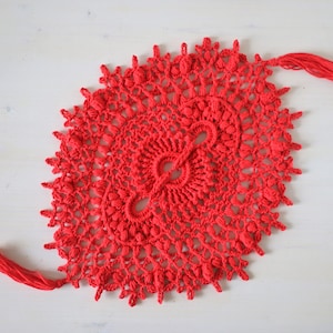 Hedvika Doily Crochet Pattern: Oval Texture Coaster (PDF Pattern)