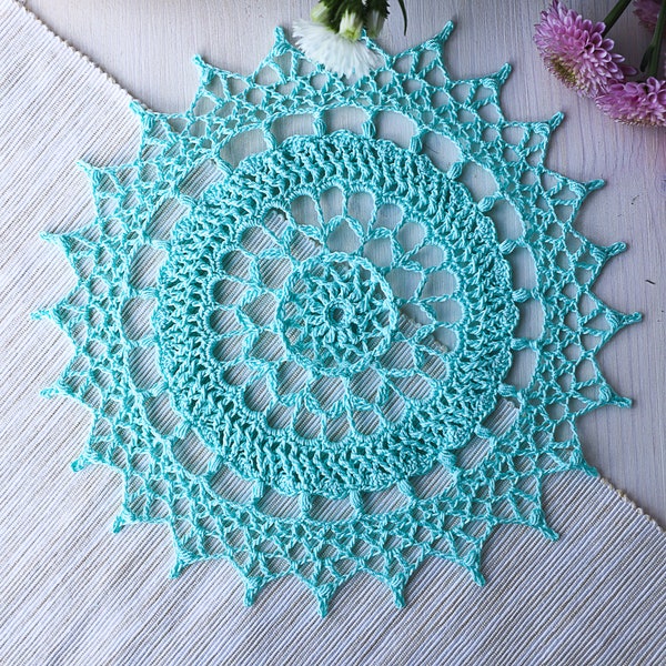 PDF - written instructions, Lovett crochet doily pattern, designed by Olga Shalaeva gull808, crochet diagram, crochet pattern, doily diagram