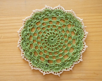 Crochet Coaster Pattern: Easy Doily Design (PDF)
