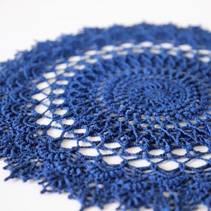 Agnes crochet doily designed by Zoya Matushenko, 36 cm, crochet decor, texture doily, 3d crochet, shabby, vintage, Christmas, gift, for her image 9