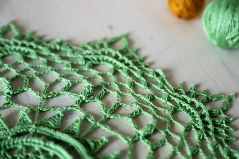 PDF Elaine Doily crochet pattern designed by Olga Shalaeva gull808 3d doilies textured decor shabby written tutorial boho hygge diy gift image 9