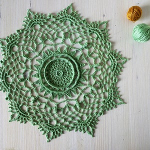 PDF Elaine Doily crochet pattern designed by Olga Shalaeva gull808 3d doilies textured decor shabby written tutorial boho hygge diy gift