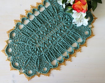 PDF Oval Kelly Doily crochet pattern designed by Olga Shalaeva gull808 crochet tutorial textured doilies rug patterns written instructions