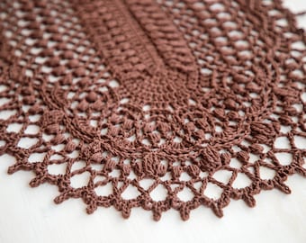 Donna doily, crochet decor - 47x31 cm