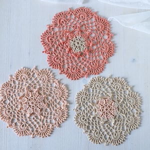 PDF Pumpkin Spice Latte doily, crochet pattern, by Olga Shalaeva, gull808, crochet grl, crochet chart, coaster pattern, crochet turorial image 1