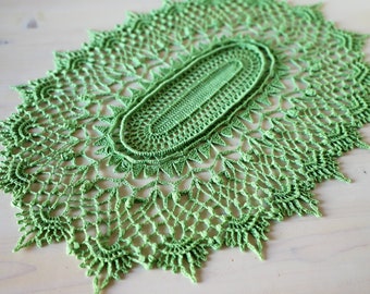 PDF Oval Elaine doily crochet pattern designed by Olga Shalaeva gull808 written instructions crocheting decor diy home vintage lace creation