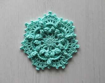 Alysha Doily Crochet Pattern: Textured Coaster, Rug (PDF Pattern)
