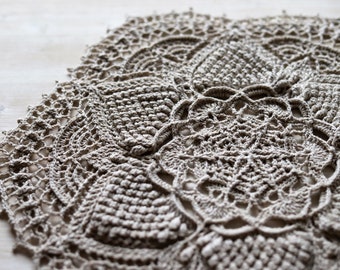 Textured doily Millicent designed by Grace Fearon 40 cm - tablecloth table runner doilies decoration home gift for her vintage style hygge