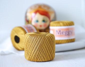 Hilo de ganchillo de algodón, Meggy, 33 colores disponibles