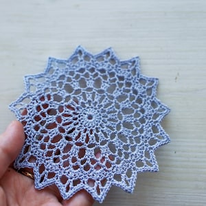 Crochet coaster, 13 cm, vintage style