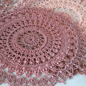 PDF Crochet pattern - Theodora doily (EN, RUS)