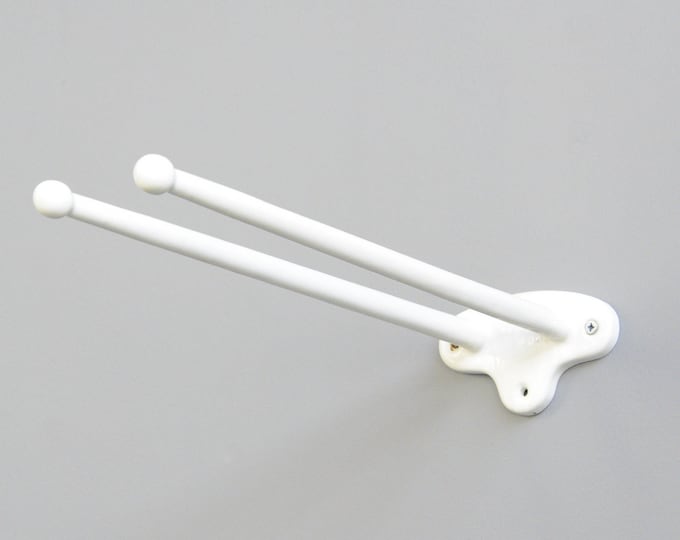 Cast Iron And Enamel Towel Rails Circa 1920s