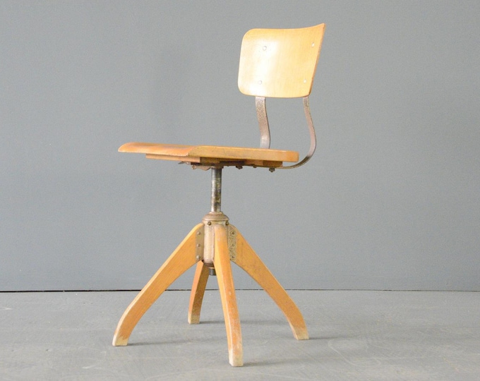 Ama Elastik Factory Chair Circa 1930s
