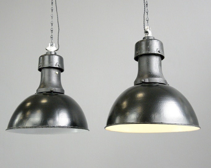 Industrial Factory Lights By Rech Circa 1920s Typ 1