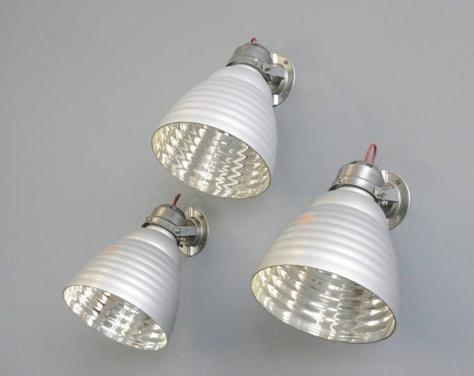 Mercury Glass Wall Lights By Zeiss Ikon Circa 1930s