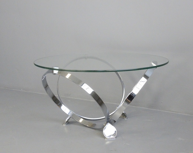 Mid Century Coffee Table By Knut Hesterberg Circa 1970s