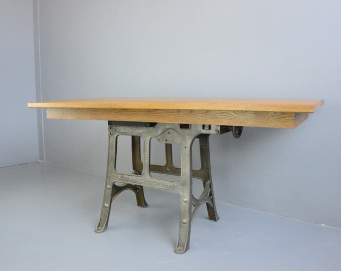 Large Industrial Table By Woods & Co Circa 1910