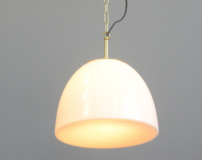 Opaline Pendant Lights By Vilhelm Lauritzen Circa 1950s