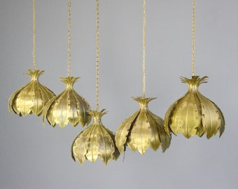Mid Century Brass Pendant Lights By Svend Aage Holm Sørensen Circa 1960s