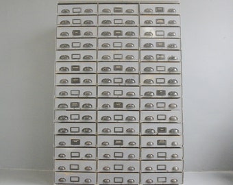 Large Bank Of German Industrial Drawers Circa 1950s