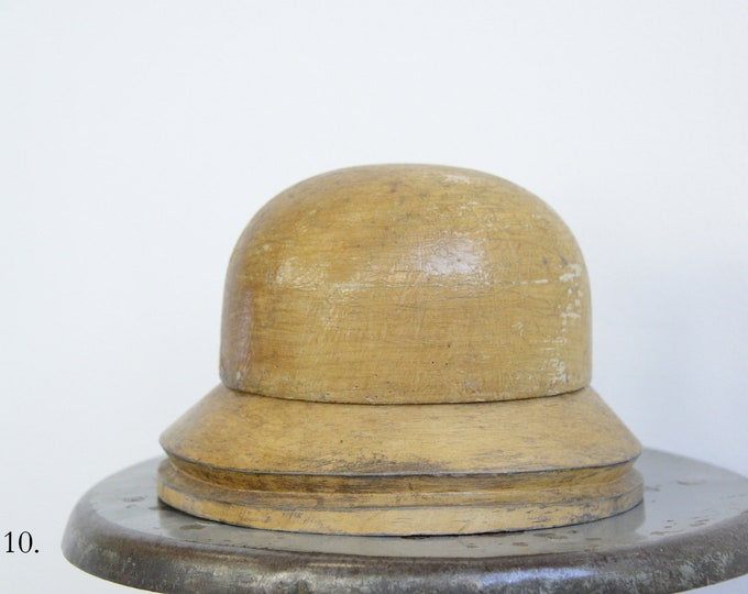 Wooden Factory Hat Forms Circa 1930s