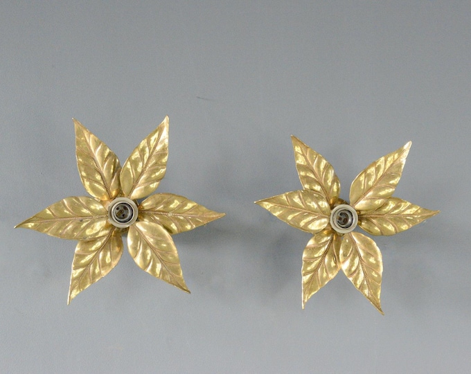Hollywood Regency Wall Lights By Massive Circa 1970s
