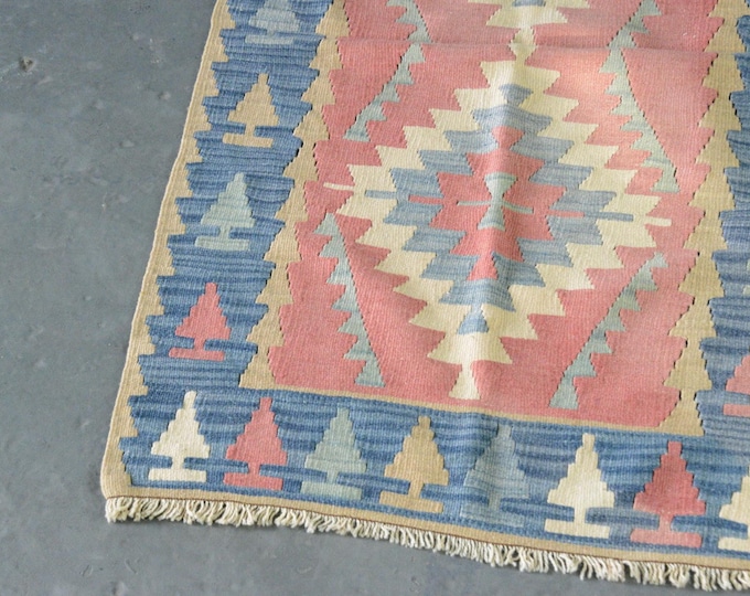 Hand Made Kilim Rug Circa 1950s