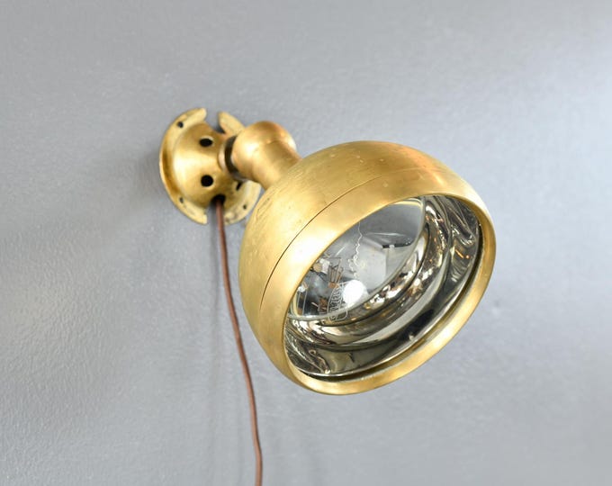 Brass Wall Light By Carl Zeiss Jena Circa 1920s