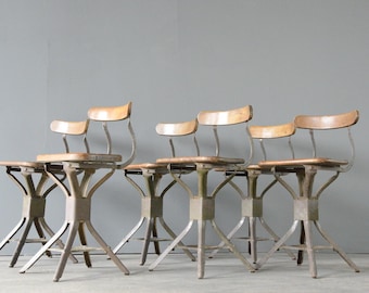 Industriële fabrieksstoelen van Evertaut, circa 1940