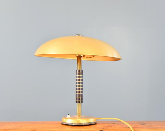 Gold Table Lamp By SBF Circa 1940s